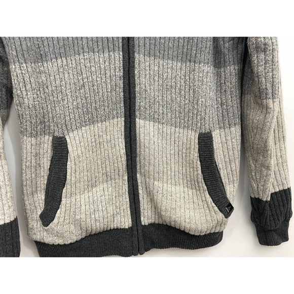 Prana Mens M Cotton Blend Full Zip Sweater Fleece Lined Pockets Jacket Cardigan - Picture 5 of 10